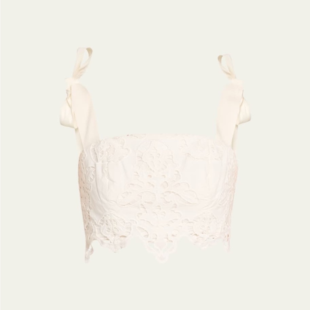 Cara Cara Shilo Cropped Tie Sleeve Top - Picture 2 of 4